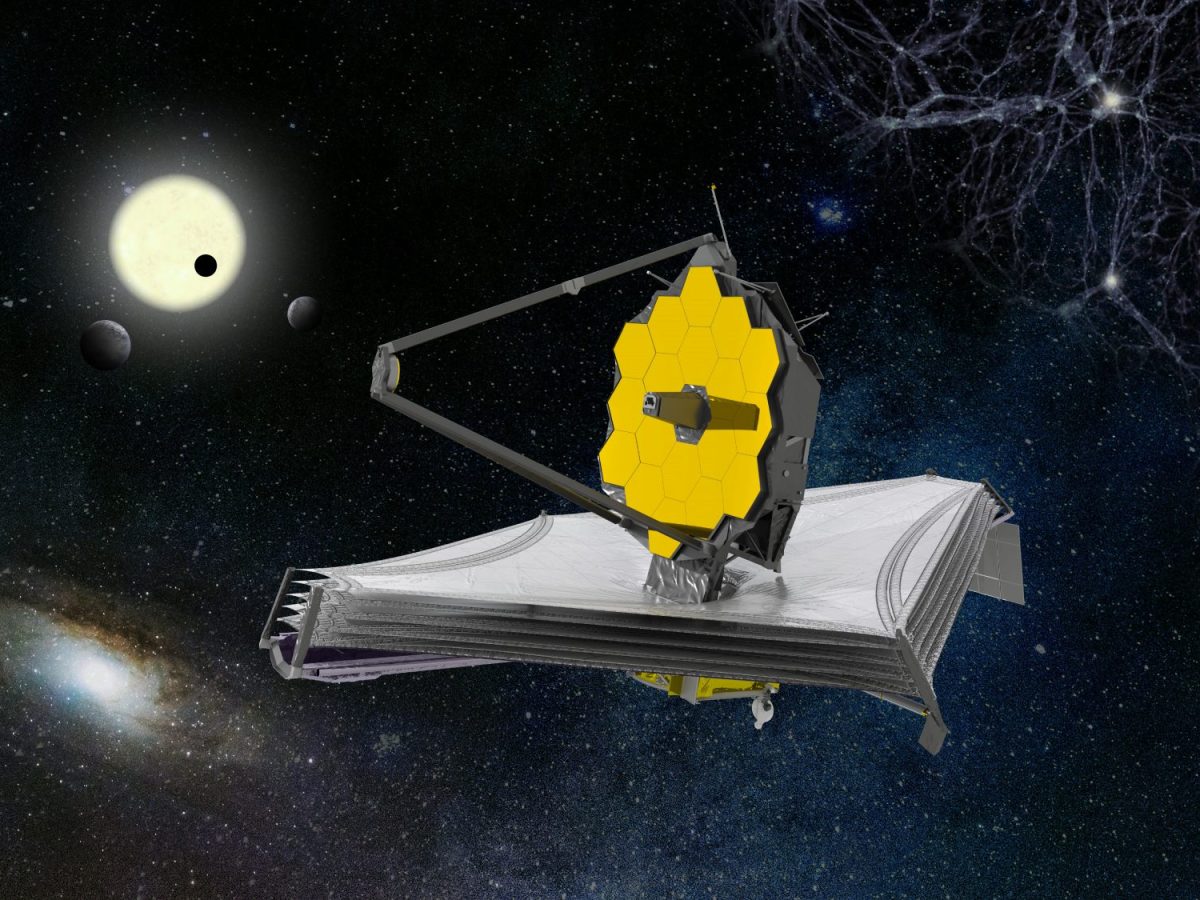 Artist's impression of the James Webb Space Telescope copyright ESA