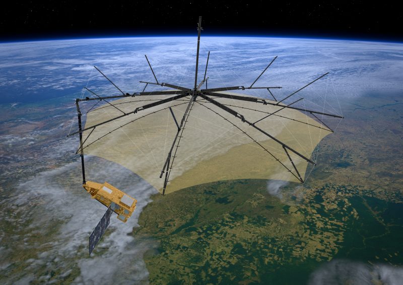 Biomass large mesh reflector