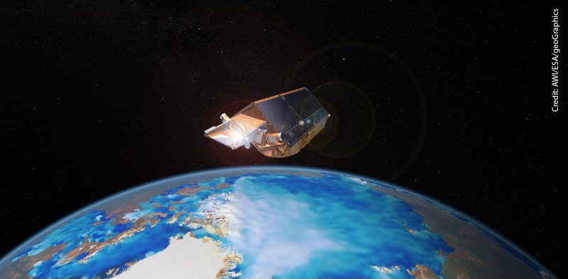 CryoSat satellite ESA 1600