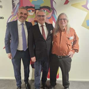 Emmanuel Adant from Starion, George Cottin from IDELUX and Professor Gilles Brassard