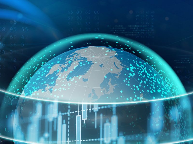 Illustration of a digital twin Earth. Image copyright ESA