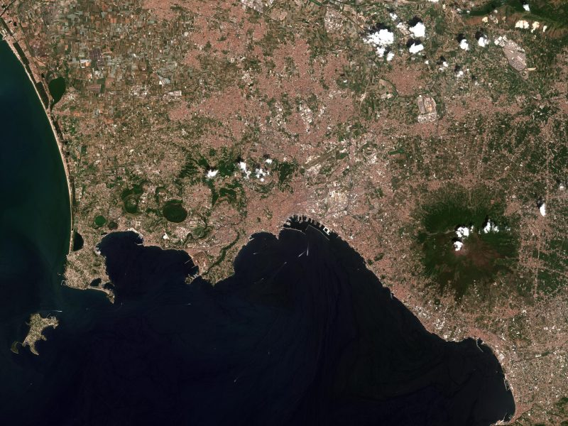 Bay of Naples, Italy, captured by Sentinel-2C. Image copyright ESA