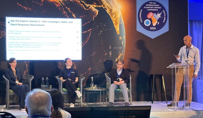 Planetary Defense Conference 2025 panel on stage
