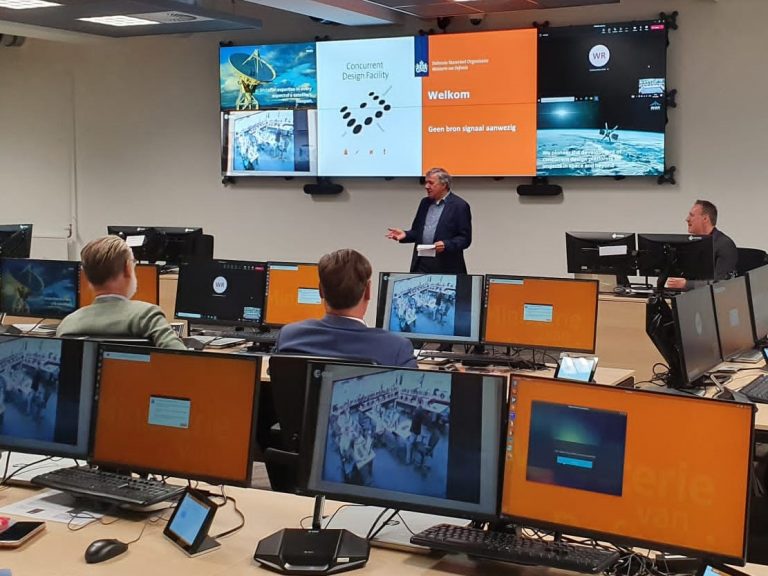 Massimo Bandecchi at the opening of the Dutch MoD new concurrent design facility