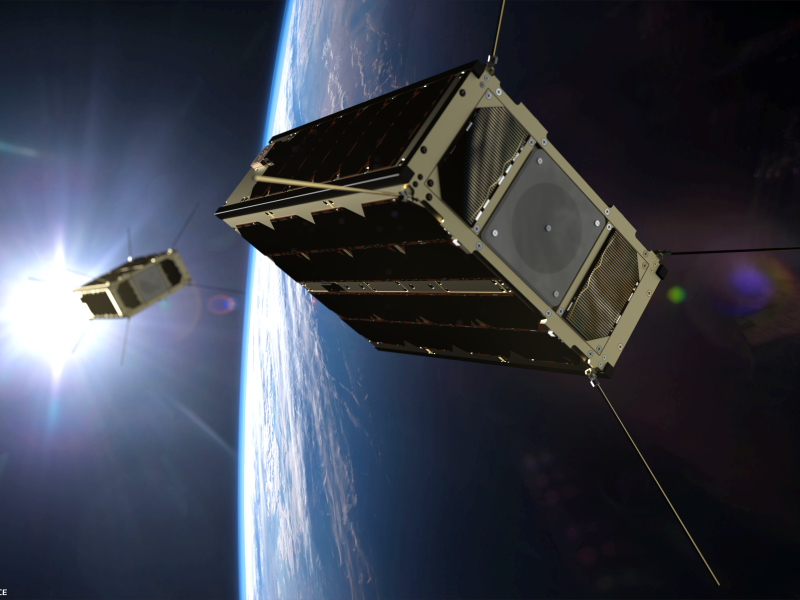 GomSpace's GomX-4 satellite. Image copyright GomSpace